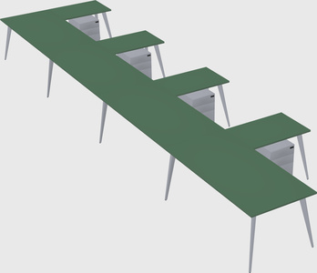 Modern l-shaped office desk