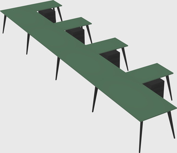 Modern l-shaped office desk
