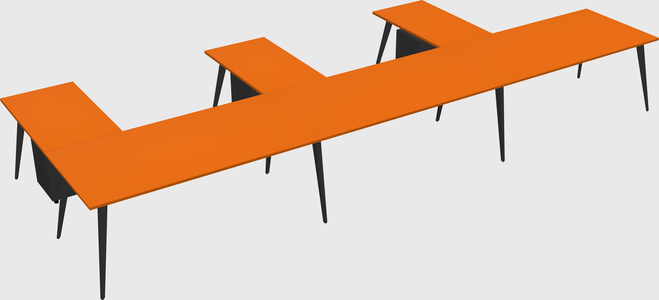 Modern l-shaped office desk