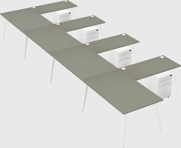 Modern l-shaped office desk