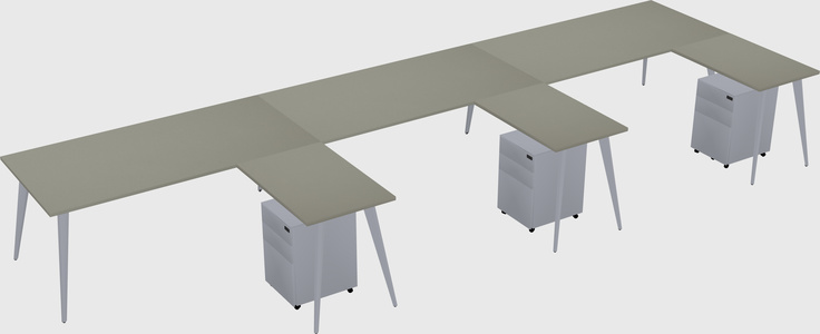 Modern L-shaped Office Desk