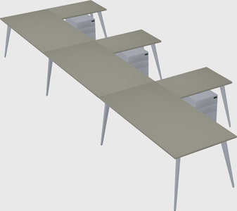 Modern l-shaped office desk