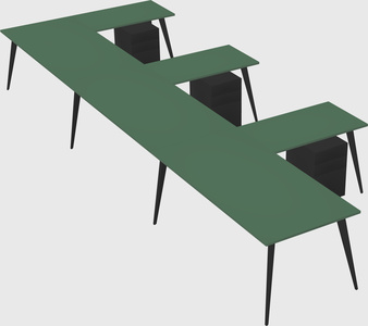 Modern l-shaped office desk