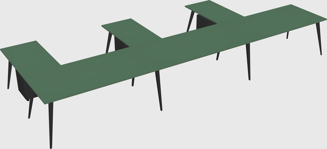 Modern l-shaped office desk