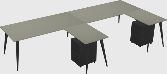 Modern L-shaped Office Desk