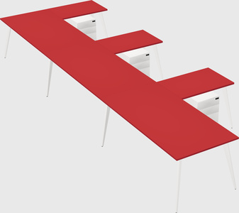 Modern l-shaped office desk