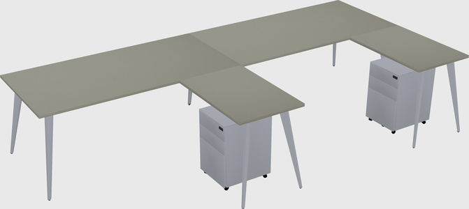 Modern L-shaped Office Desk