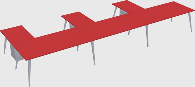 Modern l-shaped office desk