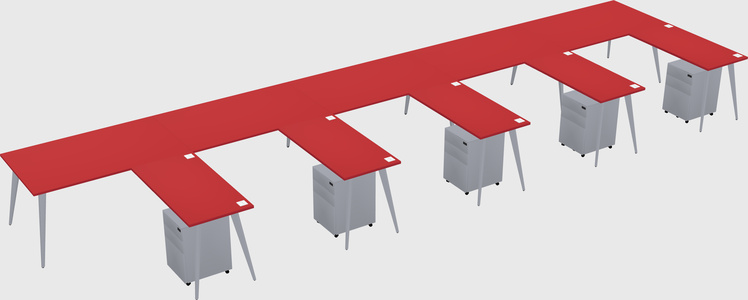 Modern L-shaped Office Desk