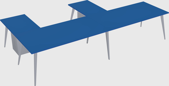 Modern l-shaped office desk