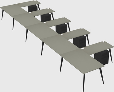 Modern l-shaped office desk