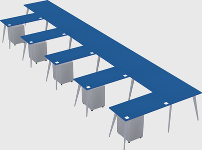 Modern l-shaped office desk