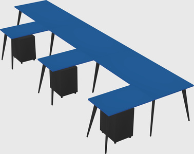 Modern l-shaped office desk