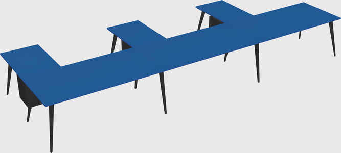 Modern l-shaped office desk