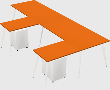 Modern l-shaped office desk