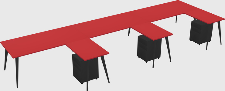 Modern L-shaped Office Desk