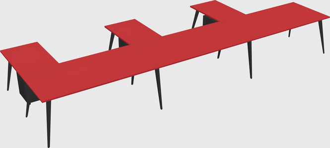 Modern l-shaped office desk