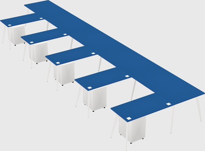 Modern l-shaped office desk