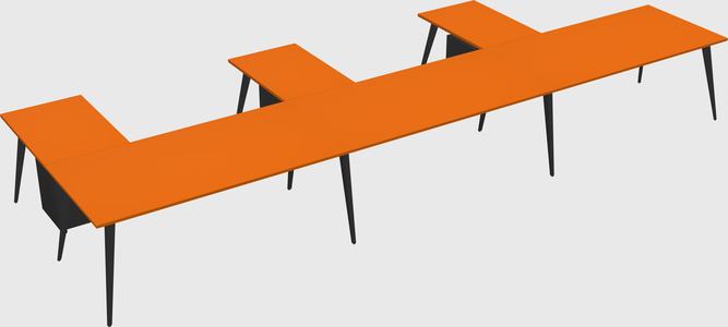 Modern l-shaped office desk