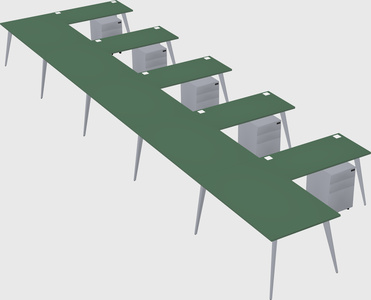 Modern l-shaped office desk