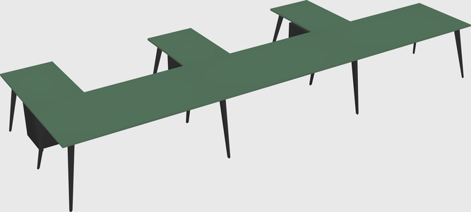 Modern l-shaped office desk