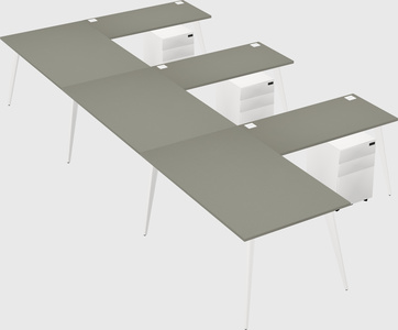 Modern l-shaped office desk