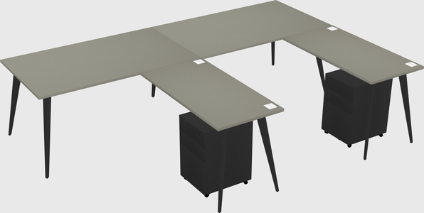 Modern L-shaped Office Desk