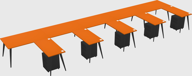 Modern L-shaped Office Desk