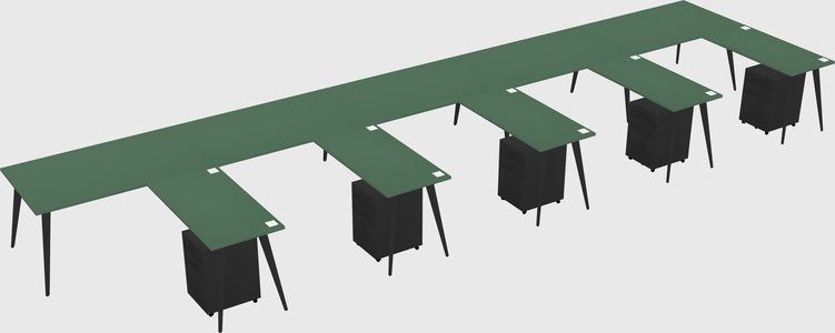 Modern L-shaped Office Desk