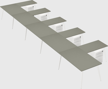 Modern l-shaped office desk