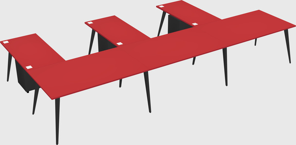 Modern l-shaped office desk