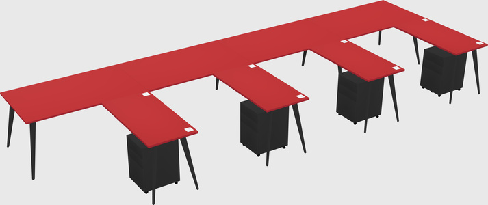 Modern L-shaped Office Desk