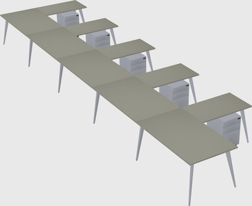 Modern l-shaped office desk