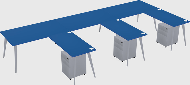 Modern L-shaped Office Desk