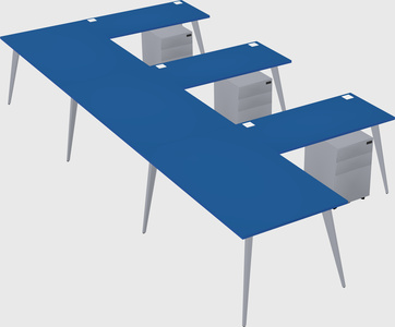 Modern l-shaped office desk