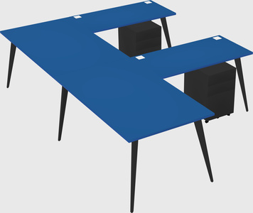 Modern l-shaped office desk