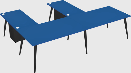 Modern l-shaped office desk