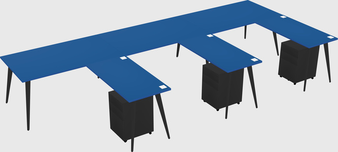 Modern L-shaped Office Desk