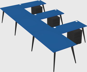 Modern l-shaped office desk
