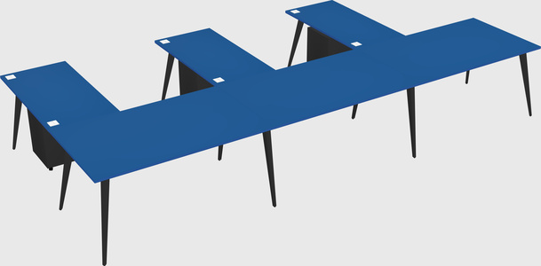 Modern l-shaped office desk