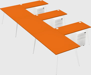 Modern l-shaped office desk