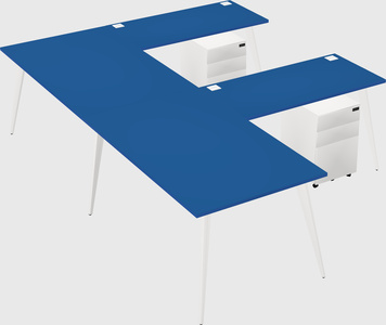 Modern l-shaped office desk