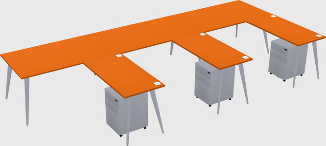 Modern L-shaped Office Desk