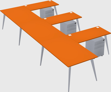 Modern l-shaped office desk