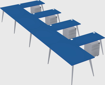 Modern l-shaped office desk