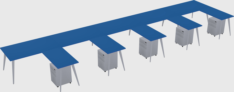 Modern L-shaped Office Desk