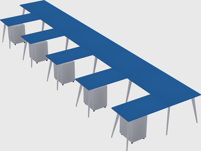 Modern l-shaped office desk