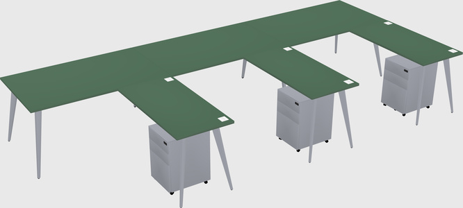 Modern L-shaped Office Desk