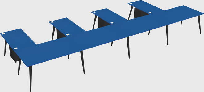 Modern l-shaped office desk