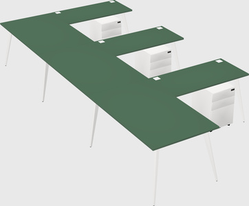 Modern l-shaped office desk